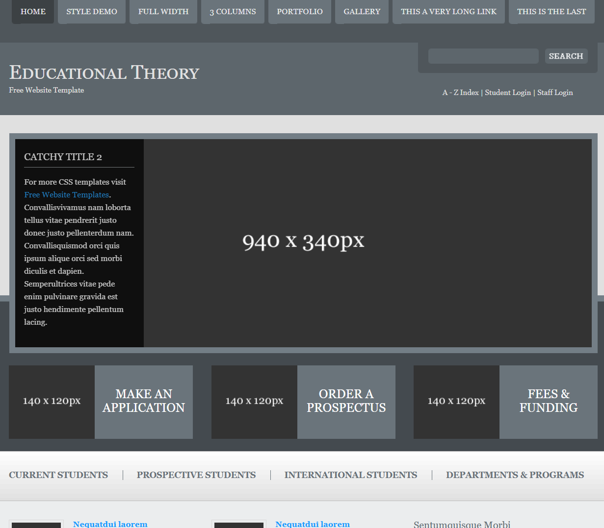 School website template 12