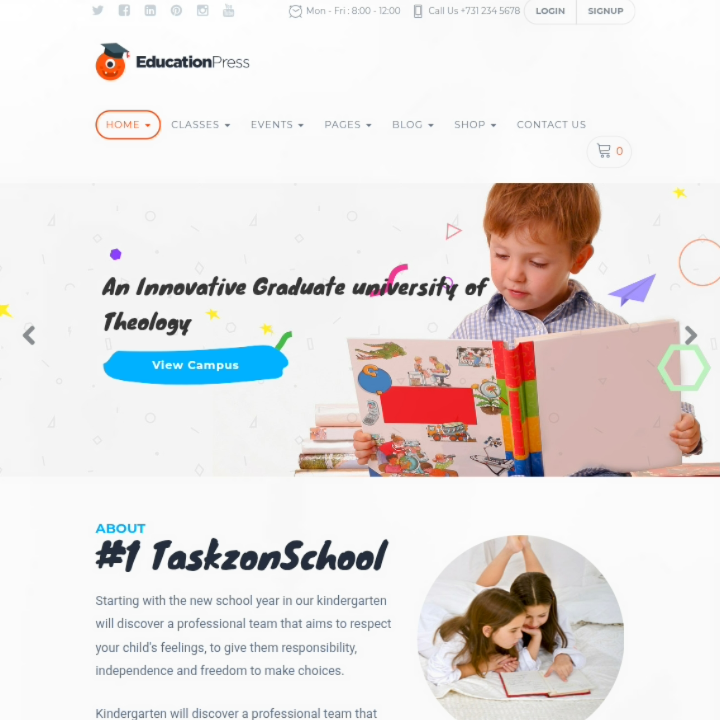 School website template 8
